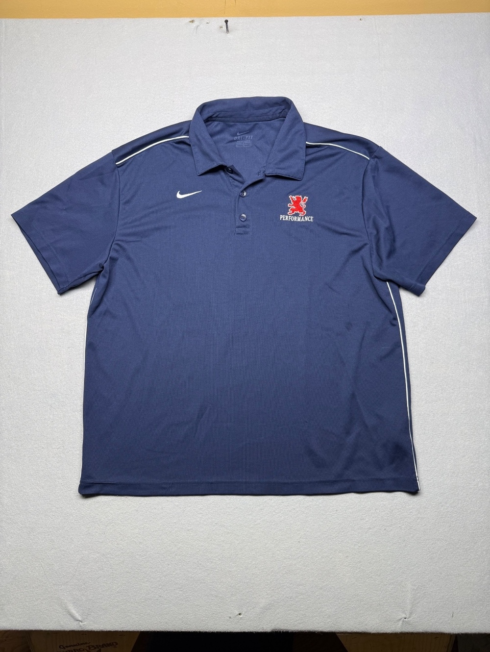 Performance Nike Polo Shirt Men XL Navy Dri-Fit